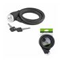 Picture of SPIRAL CABLE LOCK SILICON Ø 12 - BLACK